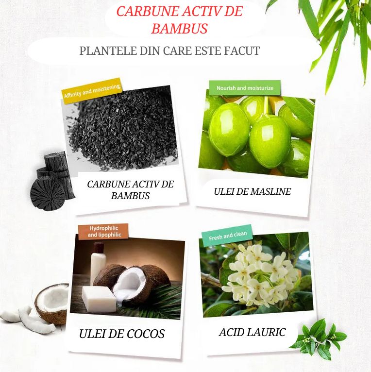 Săpun artizanal cu cărbune activ